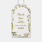 Laurel Rustic Wedding Geschenkanhänger (Vorderseite)