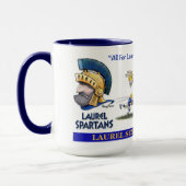 Laurel Senior High School Spartan-Tasse Tasse (Links)