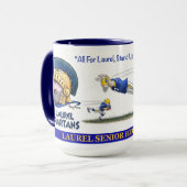Laurel Senior High School Spartan-Tasse Tasse (Vorderseite Links)