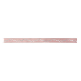 Laurel Silver Pink Rose Gold Pastel Satinband