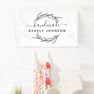 Laurel Verlasse Greenery Personalisiert Banner