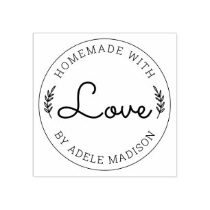 Laurel Verlasse hausgemachte Liebe Gummistempel