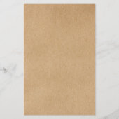 Laurel Verlasse Rustic Kraft Salon Service Menu Flyer (Hinten)