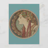 Laurel von Alphonse Mucha Postkarte (Vorderseite)
