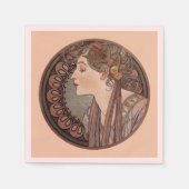 Laurel von Alphonse Mucha Serviette (Vorderseite)