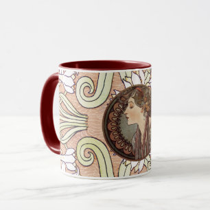 Laurel von Alphonse Mucha Tasse