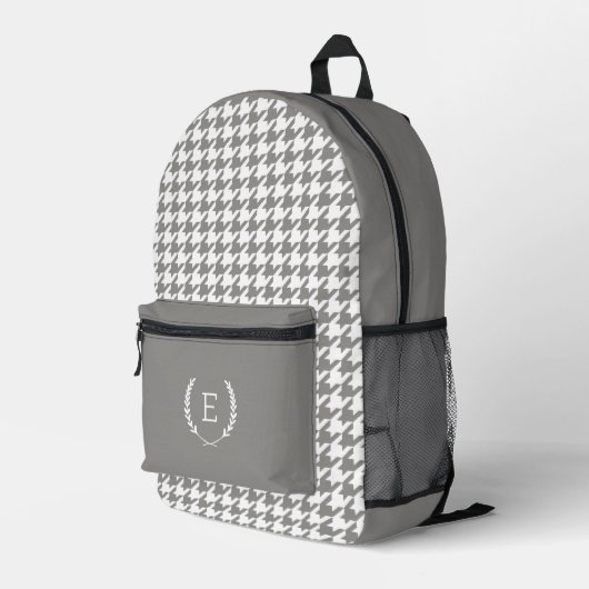 Laurel Wappen Monogram Bedruckter Rucksack (Rückseitige Ecke Rechts)