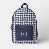 Laurel Wappen Monogram Bedruckter Rucksack (Vorderseite)