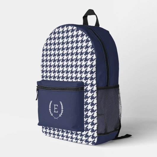 Laurel Wappen Monogram Bedruckter Rucksack (Rückseitige Ecke Rechts)