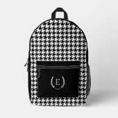 Laurel Wappen Monogram Bedruckter Rucksack (Vorderseite)
