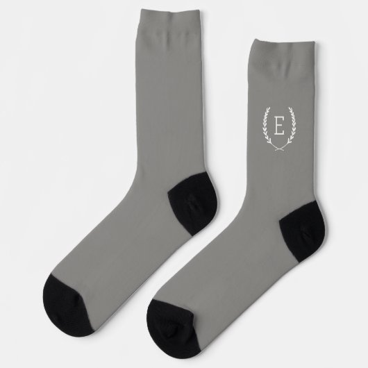 Laurel Wappen Monogram Socken (Linkes Detail)