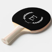 Laurel Wappen Monogram Tischtennis Schläger (Vorderseite)