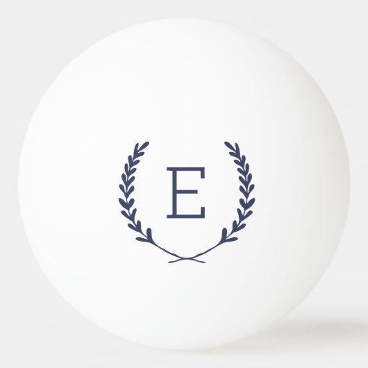 Laurel Wappen Monogram Tischtennisball (Vorderseite)