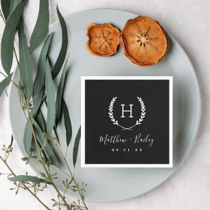 Laurel Wappen Wedgram Napkins Serviette