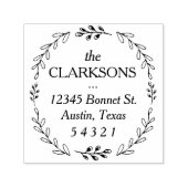 Laurel Wreath Address Briefmarke Permastempel (Design)
