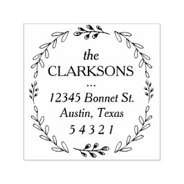 Laurel Wreath Address Briefmarke Permastempel