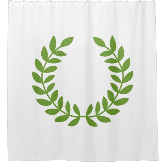 Laurel Wreath (altgriechisches Symbol) Duschvorhang (Vorderseite)