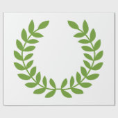 Laurel Wreath (altgriechisches Symbol) Geschenkpapier (Flach)