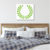 Laurel Wreath (altgriechisches Symbol) Leinwanddruck (Insitu (Schlafzimmer))