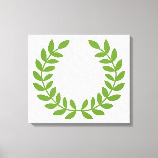 Laurel Wreath (altgriechisches Symbol) Leinwanddruck (Vorderseite)