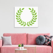 Laurel Wreath (altgriechisches Symbol) Leinwanddruck (Insitu (Wohnzimmer))