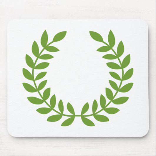 Laurel Wreath (altgriechisches Symbol) Mousepad (Vorne)