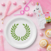 Laurel Wreath (altgriechisches Symbol) Pappteller (Party)
