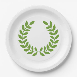 Laurel Wreath (altgriechisches Symbol) Pappteller