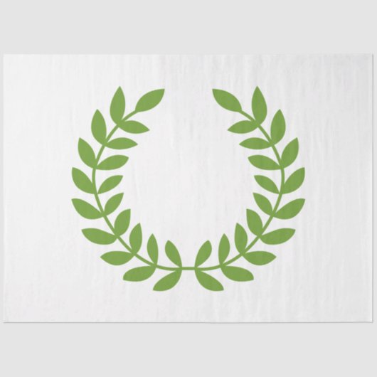 Laurel Wreath (altgriechisches Symbol) Seidenpapier (Vorderseite)