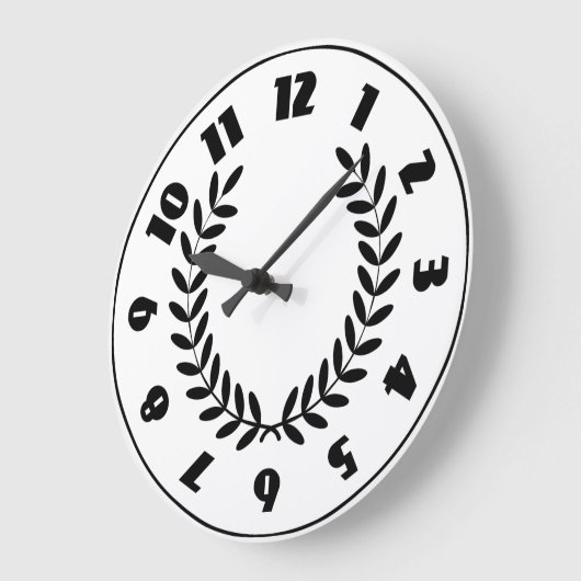Laurel Wreath Clock Große Wanduhr (Winkel)