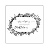 Laurel Wreath Custom Dieses Buch gehört Gummistempel (Prägung)