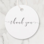 Laurel Wreath Custom Monogram Wedding Round Geschenkanhänger (Rückseite)