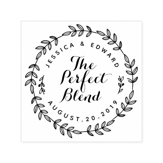 Laurel Wreath Die perfekte Blend-Gastgeschenk Hoch Permastempel (Design)