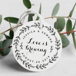 Laurel Wreath Liebe bricht Hochzeit Geschenkanhänger
