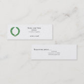 Laurel Wreath Mini Visitenkarte (Vorne/Hinten)