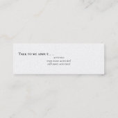 Laurel Wreath Mini Visitenkarte (Rückseite)