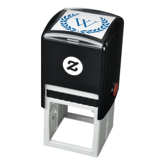 Laurel Wreath Mit Monogramm Initial Permastempel (Produkt)