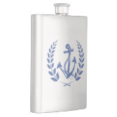 Laurel Wreath mit Nautical Anchor Flachmann (Rechts)