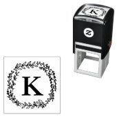 Laurel Wreath Monogram Briefmarke Permastempel (Beispiel)