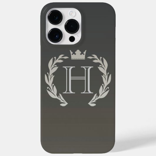 Laurel Wreath Monogram Case-Mate iPhone Hülle (Rückseite)