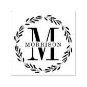 Laurel Wreath Monogram Permastempel (Design)
