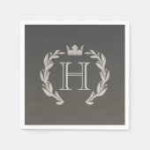 Laurel Wreath Monogram Serviette (Vorderseite)