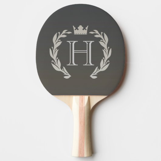 Laurel Wreath Monogram Tischtennis Schläger (Vorderseite)