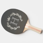 Laurel Wreath Monogram Tischtennis Schläger (Seitenansicht)