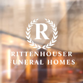 Laurel Wreath Personalisiert Fensteraufkleber (Blatt 2)