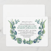 Laurel Wreath Probe Dinner Einladung (Vorne/Hinten)