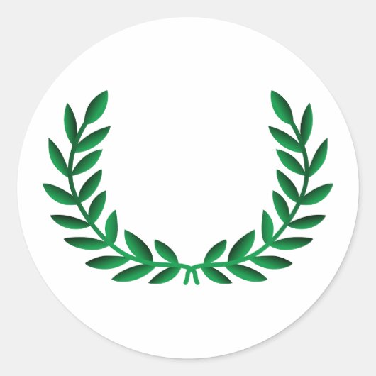 LAUREL WREATH RUNDER AUFKLEBER (Vorderseite)