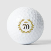 Laurel Wreath und Crown 70. Geburtstag Golfball (Vorderseite)