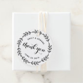 Laurel Wreath Wedding Vielen Dank Geschenkanhänger (Beispiel)