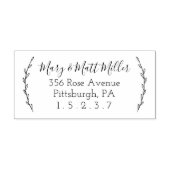 Laurels Personalisiert Address Rubber Briefmarke Gummistempel (Prägung)